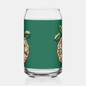 Vrolijk kerstkoekje met Holly Berries Blikvorm Glas (Rechts)