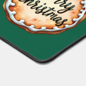 Vrolijk kerstkoekje met Holly Berries Bureaumat (Hoek)