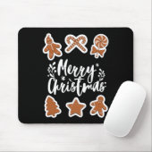 Vrolijk kerstkoekjes Gingerbread Man Tree Bakin Muismat (Met muis)