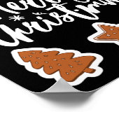 Vrolijk kerstkoekjes Gingerbread Man Tree Bakin Poster (Hoek)