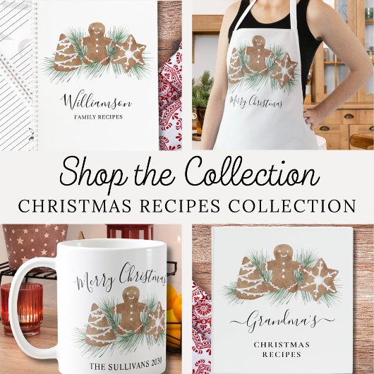 Vrolijk kerstkoekjes schort