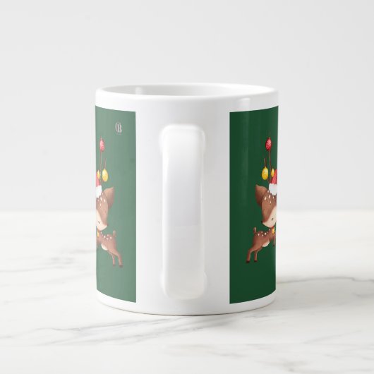 Vrolijk kerstkoffie Mok, Sinterklaas Grote Koffiekop (Achterkant)