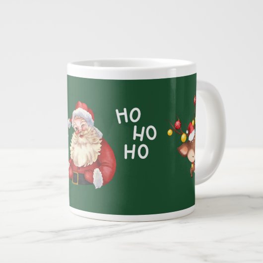 Vrolijk kerstkoffie Mok, Sinterklaas Grote Koffiekop (Voorkant rechts)