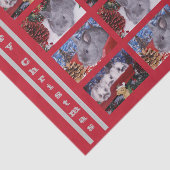 Vrolijk kerstkonijn tissuepapier (Detail)