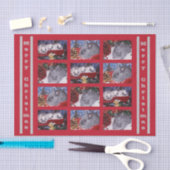 Vrolijk kerstkonijn tissuepapier (Craft)