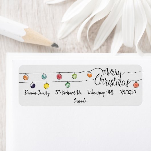 Vrolijk kerstkoord van Lichten Etiket (Insitu)