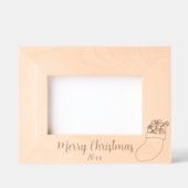 Vrolijk kerstkous met het jaar gegraveerde lijstjes (Voorkant)