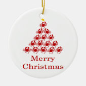 Vrolijk kerstkrab keramisch ornament (Voorkant)
