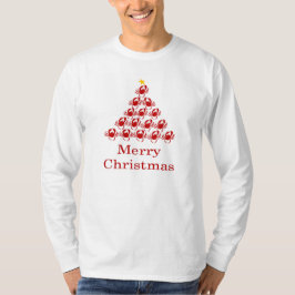 Vrolijk kerstkrab t-shirt