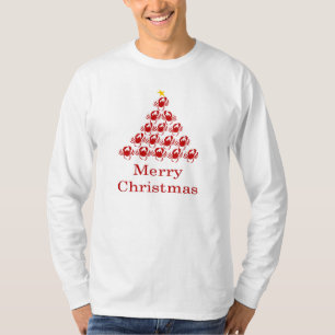Vrolijk kerstkrab t-shirt