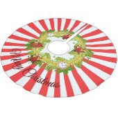 Vrolijk kerstkrans met strepen kerstboom rok (Gekanteld)