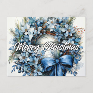 Vrolijk kerstkrans PRETTIGE FEESTDAGEN   Briefkaart