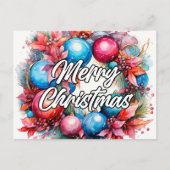 Vrolijk kerstkrans | Seizoenen Groeten Briefkaart (Voorkant)