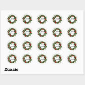 Vrolijk kerstkrans Stickers (Vel)