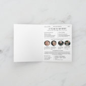 Vrolijk kerstkrantenjaar in de Review Foto Kaart (Binnen)