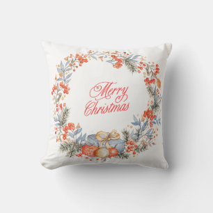 Vrolijk kerstkussen ontwerp kussen