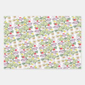 Vrolijk kerstlakens wikkelen papier haai inpakpapier vel (Voorkant 3)