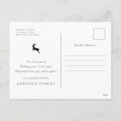 Vrolijk kerstland Rustic Pine Wreated Feestdagenkaart (Achterkant)