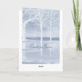 Vrolijk kerstlandschap Kaart van Janz (Achterkant)