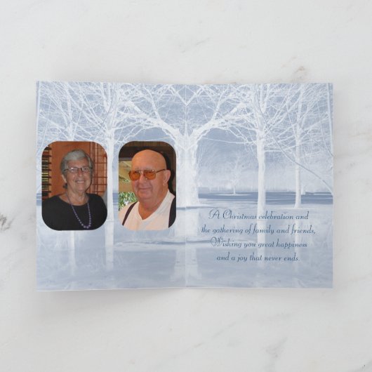 Vrolijk kerstlandschap Kaart van Janz (Binnen)