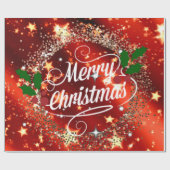 Vrolijk kerstlicht en glans cadeaupapier (Vlak)