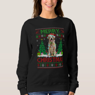 Vrolijk kerstlicht lelijke Bretagne Spaniel Dog Trui