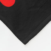 Vrolijk kerstlicht rendier Moo Deng Santa Hat Fleece Deken (Hoek)