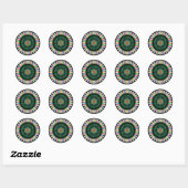 Vrolijk kerstlicht Stickers (Vel)
