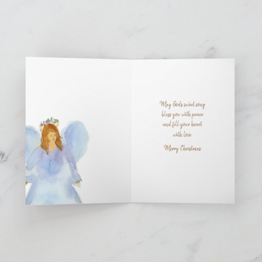 Vrolijk kerstlied De Herald Angels zingen Kaart (Binnen)