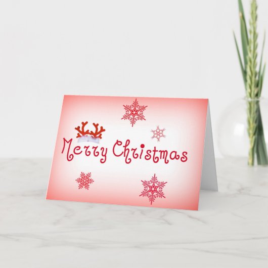 Vrolijk kerstliefde feestdagen kaart (Voorkant)