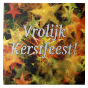 Vrolijk Kerstlijk feest. Vrolijk kerstfeest in het Tegeltje