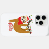 Vrolijk kerstluiaard Schattigee feestelijke Feestd Case-Mate iPhone Case (Achterkant (horizontaal))