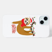 Vrolijk kerstluiaard Schattigee feestelijke Feestd Case-Mate iPhone Case (Achterkant (horizontaal))
