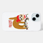 Vrolijk kerstluiaard Schattigee feestelijke Feestd Case-Mate iPhone Case (Achterkant (horizontaal))