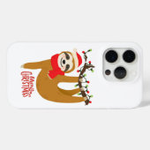 Vrolijk kerstluiaard Schattigee feestelijke Feestd Case-Mate iPhone Case (Achterkant (horizontaal))