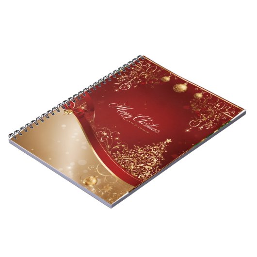 "Vrolijk kerstmagie Notitieboek" Notitieboek (Linkerzijde)