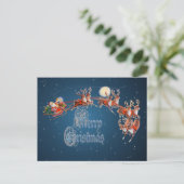 "VROLIJK KERSTMAN, AR & RENDIER DOOR SHARON SHARPE FEESTDAGENKAART (Staand voorkant)