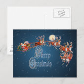 "VROLIJK KERSTMAN, AR & RENDIER DOOR SHARON SHARPE FEESTDAGENKAART (Voorkant / Achterkant)