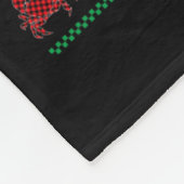 Vrolijk Kerstman Krab Trui Zee Dieren Lov Fleece Deken (Hoek)