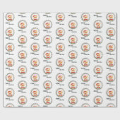 Vrolijk Kerstman Leuk Talrijk Cadeaupapier (Vlak)