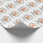 Vrolijk Kerstman Leuk Talrijk Cadeaupapier (Hoek)