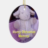 Vrolijk kerstman mama! sieraden waar ik van hou keramisch ornament (Rechts)