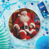 Vrolijk Kerstman Papier Bord (Feest)