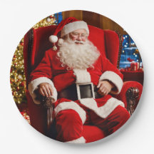 Vrolijk Kerstman Papier Bord