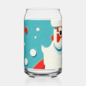 vrolijk kerstmangezicht blikvorm glas (Voorkant)