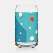 vrolijk kerstmangezicht blikvorm glas (Rechts)