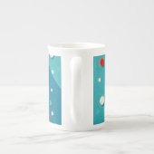 vrolijk kerstmangezicht porselein kop (Achterkant)