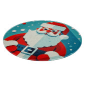 vrolijk kerstmangezicht snijplank (Hoek)