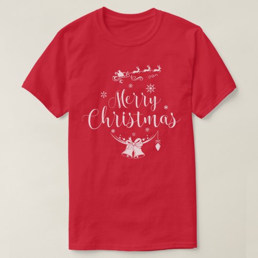 Vrolijk Kerstmannetje T-shirt (Design voorkant)