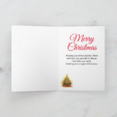 Vrolijk kerstmeisje en schoondochter feestdagen kaart (Binnen)